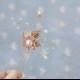 Hair pin Pearl crystal pin hair vine Crystal hair pin gold peach flower small head piece Vine Wedding jewelry hair