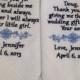 Set of Two Personalized WEDDING HANKIE'S Father of the Bride Father of the groom Gifts Hankerchief - Hankies