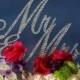 Custom Gorgeous Swarovski Crystal "Mr & Mrs" wedding Cake toppers 6'', rhinestone cake topper, bling Mr and Mrs