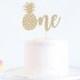 One Cake Topper with Pineapple - Glitter - First Birthday. One Cake Topper. Smash Cake Topper. 1st Birthday. 1 Cake Topper. Anniversary Cake