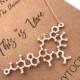 Oxytocin Molecule Necklace-Love Molecule-Bonding Molecule-Optional Birthstone-Science Gift-Anniversary Gift-Love Gift-Graduation GIft