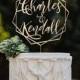 Gold Geometric Wedding Cake Topper by Rawkrft - Gold, Silver, Rose Gold or Natural Wood - Customize Your Own -  Made in Los Angeles