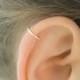 SALE - Helix Earring Cartilage Piercing - Diamond Cut Helix Hoop - Silver Helix Hoop Earring - Helix Jewelry - Top Ear Earring