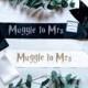 Muggle to Mrs Bachelorette Sash 