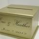 ON SALE Wedding Card Box With Lock  Custom Card Box, Personalized, Large Wooden Card Box, Wedding Decor, Donation Box