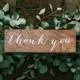 thank you Sign, wedding thank you sign, wood thank you sign, wood wedding thank you sign, Wooden Wedding Signs, Wood -nc