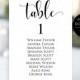 Table Number Template, Editable Table Number Template, Seating Chart Cards, Table Numbers, Printable Table Numbers, Instant Download