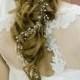 Extra long hair vine Pearl headband Wedding Pearl headband Bridal Hair Accessories Wedding hair vine babys breath hair piece crystal vine