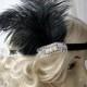 The Great Gatsby 20's  Pearls flapper Headpiece, Vintage Inspired, Bridal 1920s Headpiece Rhinestone headband bridesmaid flapper headpiece