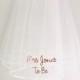 Personalised bride to be hen party veil