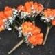 Orange Green Camo Hunting Bouquet, Orange Bouquet, Fall Bouquet, Bridal Bouquet, Wedding Flowers