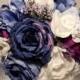 Blue & Purple Royal Wedding Bouquet