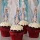 Peter Rabbit  Birthday Custom  Handmade Cupcake Toppers Cake Decoration Set of 12 Lolly Bar Cake Table