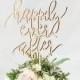 Rustic HAPPILY EVER AFTER Wedding Cake Topper - Cake Toppers - Rustic Country Chic Wedding - Wedding Cake Topper - Beach Cake Topper