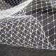 WHITE -    1 yard French netting fabric - 9 inch wide -  for DIY birdcage veils and fascinators