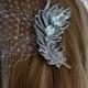 Birdcage Wedding Veil, Art Deco Bride, Blusher Bandeau Headpiece