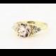 Natural  Morganite  Solid 14K Yellow Gold Diamond engagement Ring-Special