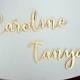 Wood place card wedding place cards script personalized wedding laser cut names