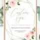 Create MULTIPLE Wedding Signs Template, Instant Download, Editable, Blush Floral, Try Before You Buy
