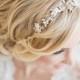 Wedding Floral Hair Vine,  Silver Wedding Hair Vine, Gold Bridal Headpiece, Boho Headpiece, Bridal Hairpiece, Floral Wedding Hair Accessory