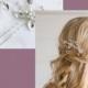 Floral Bridal Hair Pin, Bridal Hair Accessory, Pearl & Rhinestone Bridal Pin, Floral Wedding Hair Comb, Pearl Wedding Hair Pin