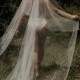 Cathedral Veil with Blusher - Silk Tulle Wedding Veil