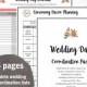 Wedding Day Coordination Worksheet Lists PDF, Wedding planning, instant download, Big Day Planning Lists, PDF