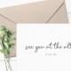 See You At The Altar Card, Wedding Day Card, Card For Groom, Card for Bride, To My Husband, To My Wife, To My Fiancé, Personalised Wedding