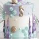 1 set Edible Mermaid Tail fondant cake topper, girl Birthday, Little Mermaid, Mermaid Fondant, Made to Order, Under the sea cake decoration