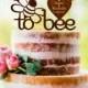 Meant to Bee Wedding Cake Topper Meant To Be with heart and date Engagement Cake Topper Bridal Shower Cake Topper Anniversary Cake Topper