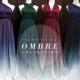 TDY All Ombre Bridesmaid Maxi infinity dress / Multiway Dress / Convertible wrap dress WITH Ombre Chiffon Overlay Skirt (Regular size)