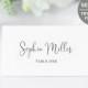 Printable Place Card Template, 100% Editable Wedding Placecards, Instant Download Escort Cards, DIY Wedding Table Numbers, Mimimalist