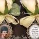 SALE! Memorial Boutonniere Charm - Double-sided - Oval - Personalized with Photo - Antique Silver or Bronze - I know you would be here today