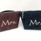 Cosmetic bags Mr and Mrs wedding gift
