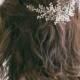 Bridal hair vine, Gold or Silver Hair Vine, Gold headpiece, Rhinestone hair vine, Wedding back headpiece