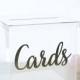Clear Wedding Card Box Plastic Acrylic Modern Bridal Shower Engagement Party Baby Shower Birthday Party  (CLBOX101)