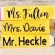 Teacher Pencil Name Plates / Teacher Name Plates / Male Teacher Gifts / Teacher Desk Name Plate / Thank You Gifts For Teachers