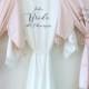 CATHERINE satin and lace bridal robes in standard and plus sizes and child sizes,  wedding robe with lace for bridesmaids