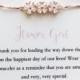 Flower girl bracelet, rose gold flower girl bracelet, rose gold flower girl proposal, flower girl gift, wedding jewelry, personalized gift 1