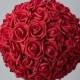 Red Foam rose soft touch flower ball