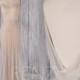Wedding Dress Off White Mermaid Backless Beaded Bridal Dress with Cowl Back (LW463)