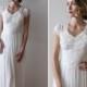 Vintage 1930s Silk Short Sleeved Ballet Length Wedding Dress AS IS