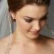 Swarovski Crystal Wedding/Bridal Veil - Fingertip Length!  FREE DOMESTIC SHIPPING!