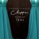 TDY Teal Chiffon Overlay Skirt for Maxi Long Convertible Dress / Infinity Dress / Wrap Dress / Bridesmaid Multiway Dress