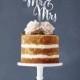 MR & MRS Wedding Cake Topper / Gold Acrylic Cake Topper/ Wedding Cake Topper