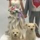 Wedding Cake Topper Personalized Wedding Cake Topper With Pets Pet Wedding Cake Toppers Custom Wedding Cake Topper With Pet Cake Topper