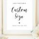 Heart wedding sign Create your own poster Table top decor Custom Calligraphy Templett Instant download Printable 100% Editable text #vmt1111