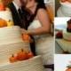 Pumpkin Wedding Cake Topper Keepsake - Plain or With Flowers