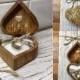 We Do - Personalised Rustic Wedding Ring Box