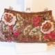 Vintage Brown Evening Bag, Glamorous Beaded Embroidery Handbag, Beaded Clutch Bag EB-0730